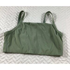 Offline By Aerie Medium Support Sports Bra With Adjustable Straps L Olive Green